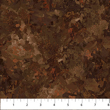 Tela Chroma Wideback en Color Tierra Marrón - Algodón Premium
