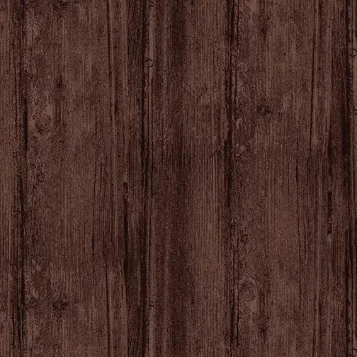 Tissu en coton large Brown Espresso Wash Wood par yard