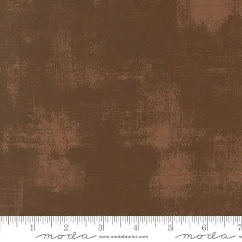 Brown Nutmeg Acorn Hollow Grunge Fabric - 44"/45" Per Yard