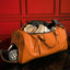 Elegant Brown Tumbled Leather Travel Bag Set (Backpack & Duffle) - Korvel