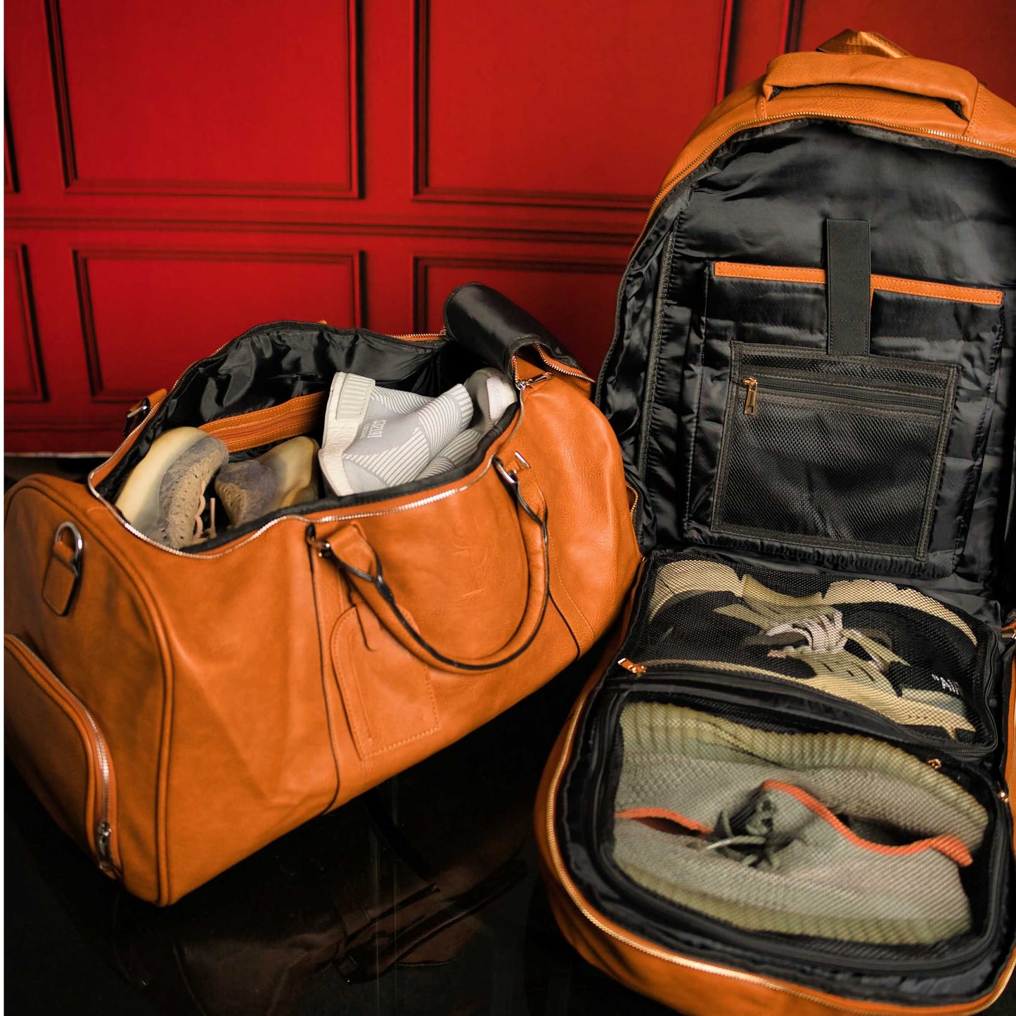 Premium XL Brown Leather Travel Bag for Adventurers