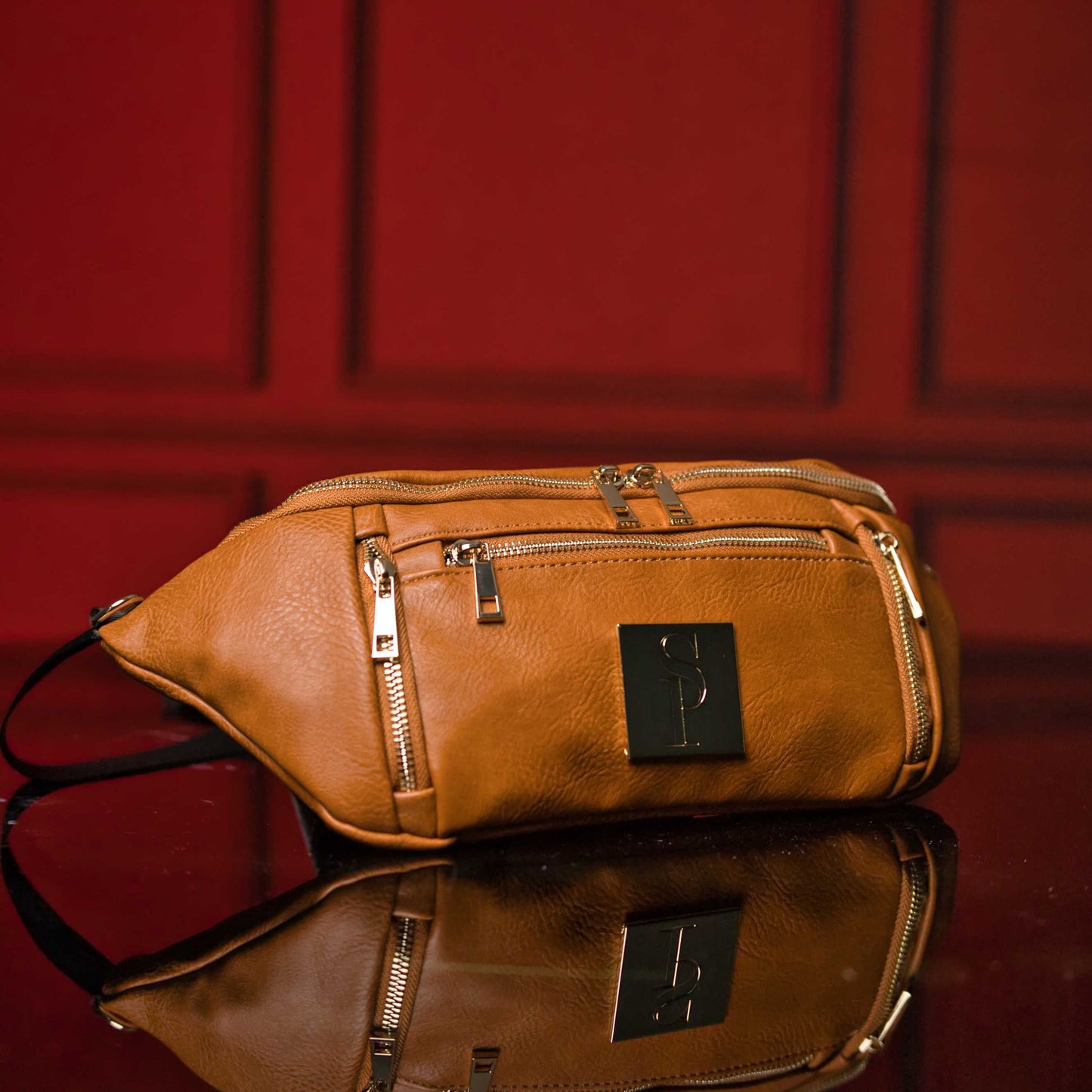 Stylish Brown Luciano Leather Crossbody Sling Bag - Korvel