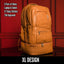 Brown Leather Patented Carry-on Bag (XL Design)
