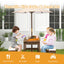 Kids Picnic Table and Bench Set with Cushions and Adjustable Umbrella