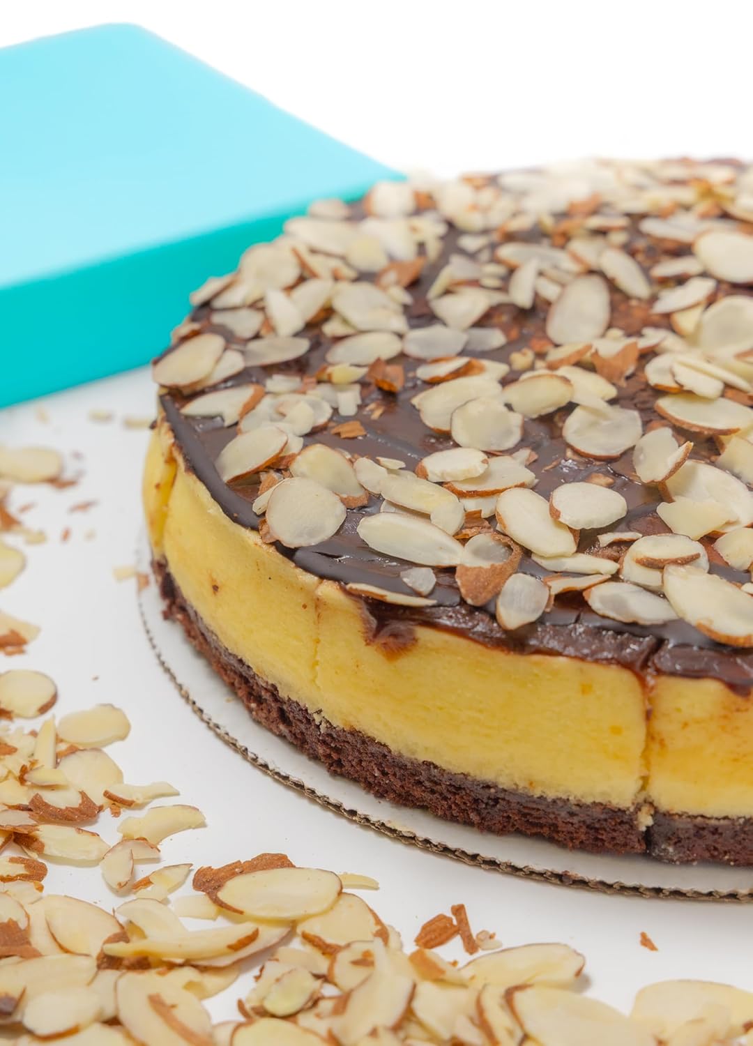 Pastel de Queso con Brownie de Fudge Gourmet Sin Azúcar Andy Anand 9" - 2.8 lbs