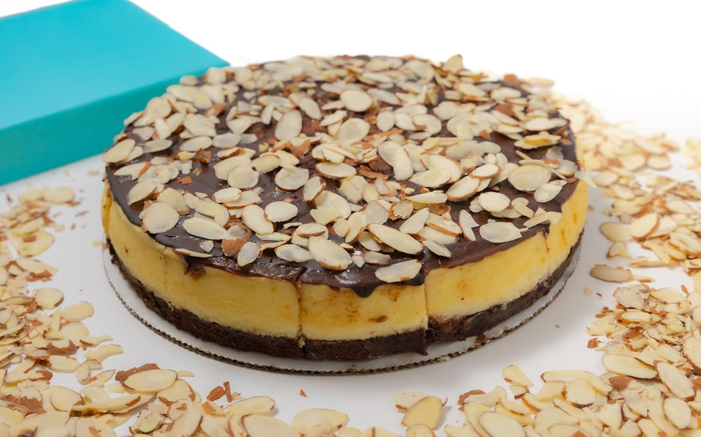 Pastel de Queso con Brownie de Fudge Gourmet Sin Azúcar Andy Anand 9" - 2.8 lbs