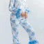 Christmas Satin Printed Long Sleeve Pajama Suit