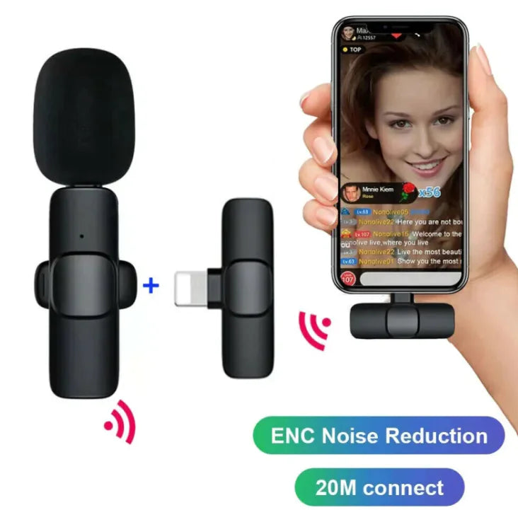 Microphone d'enregistrement clip-on omnidirectionnel