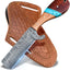 Artisan Bull Cutters with Damascus Steel Blade – Essential for Ranching & Leatherwork - Korvel