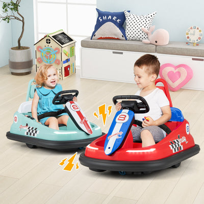 6V Kids Ride-on Bumper Car with 360° Spin - Green