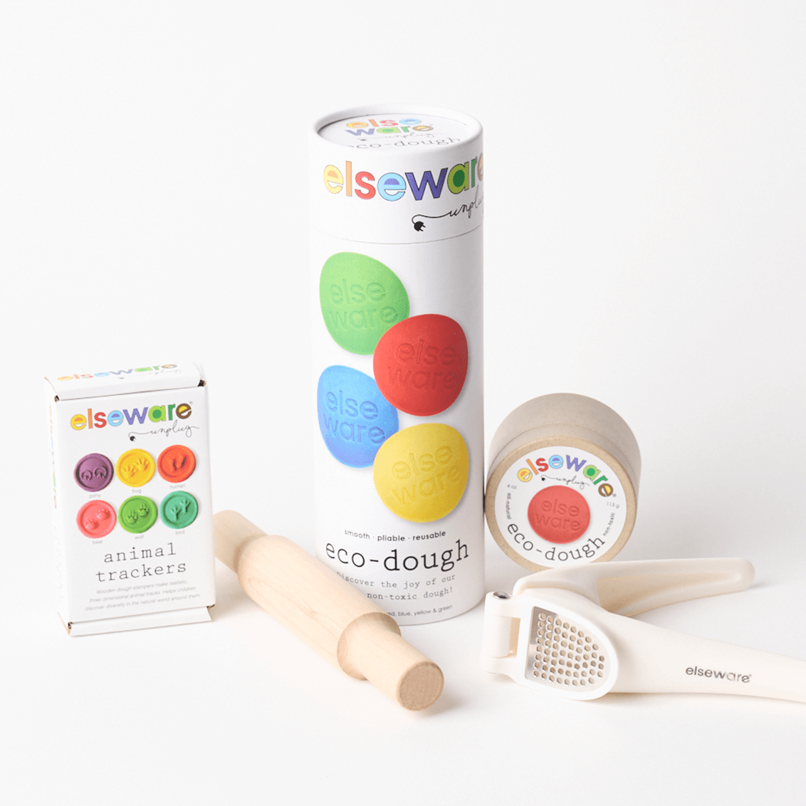 Paquete de Juego Sensorial | Eco-Dough Natural y Herramientas