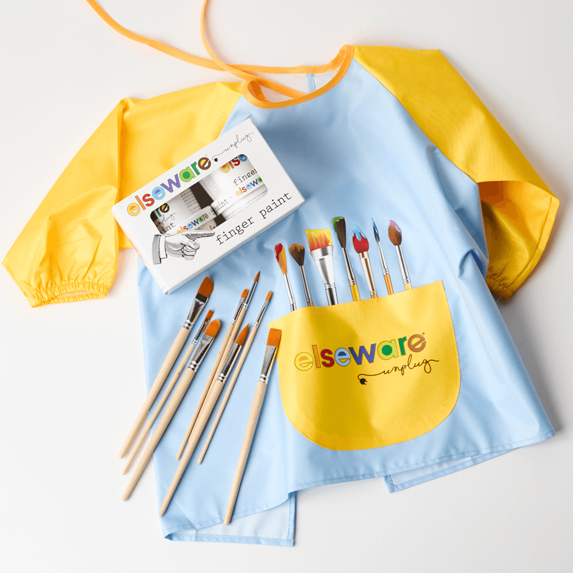 Ensemble de peinture pour enfants sans désordre | Ensemble de peinture au doigt 100 % naturel et tab