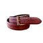 Ceinture en cuir pleine peau mate bordeaux