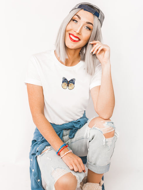 Butterfly Center Unisex T-Shirt - Korvel