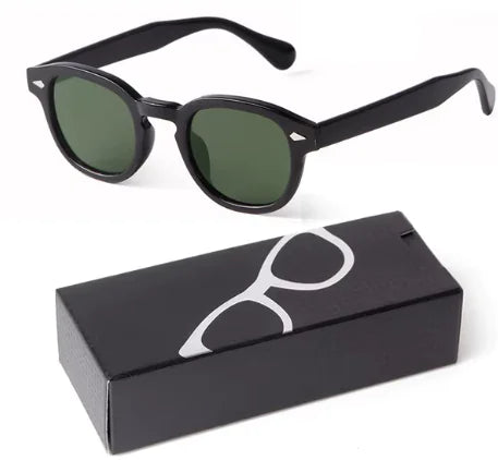 Gafas de sol redondas pequeñas en azul degradado para una protección con estilo
