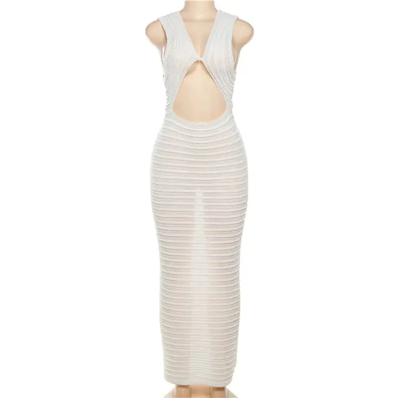 Crochet Knit Maxi Dress