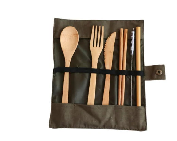 Luxury Bamboo Cutlery Set for Elegant Dining