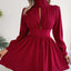 Elegant Solid Color Chiffon A-Line Dress for Women