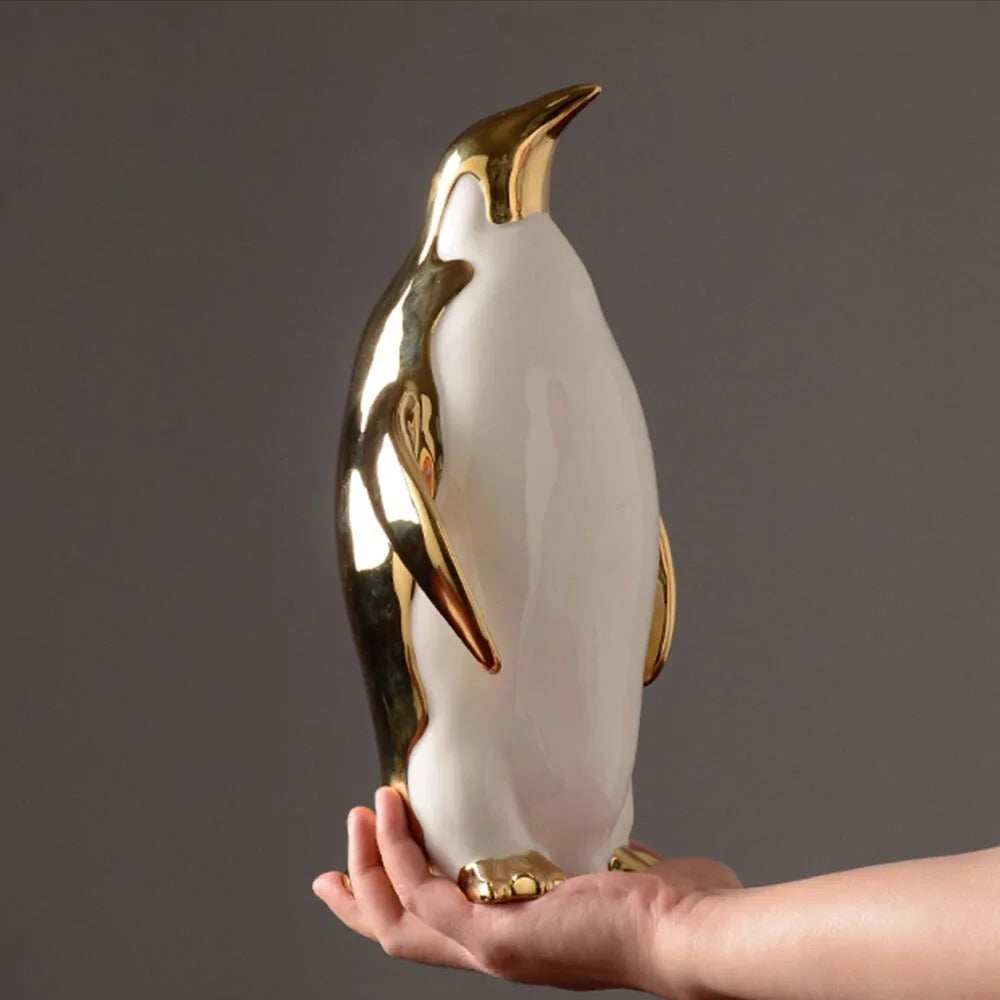 Elegant Penguin Figurine for Home Decor