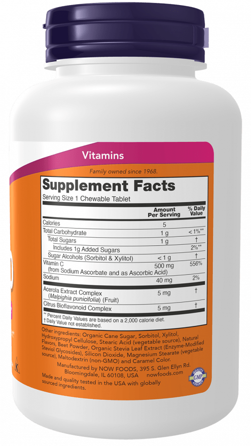 Cherry-Berry C-500 Chewable Vitamin Delight - Korvel
