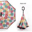 C Handle Windproof Reverse Folding Umbrella Man Women Sun Rain Car Inverted Umbrellas - Korvel