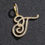 Hip Hop Grass Letter Pendant with Cuban Chain