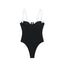 High fork V-neck vacation hot girl one-piece swimsuit female - Korvel