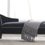 58-Inch Velvet Lounge Chair with Nailhead Trim