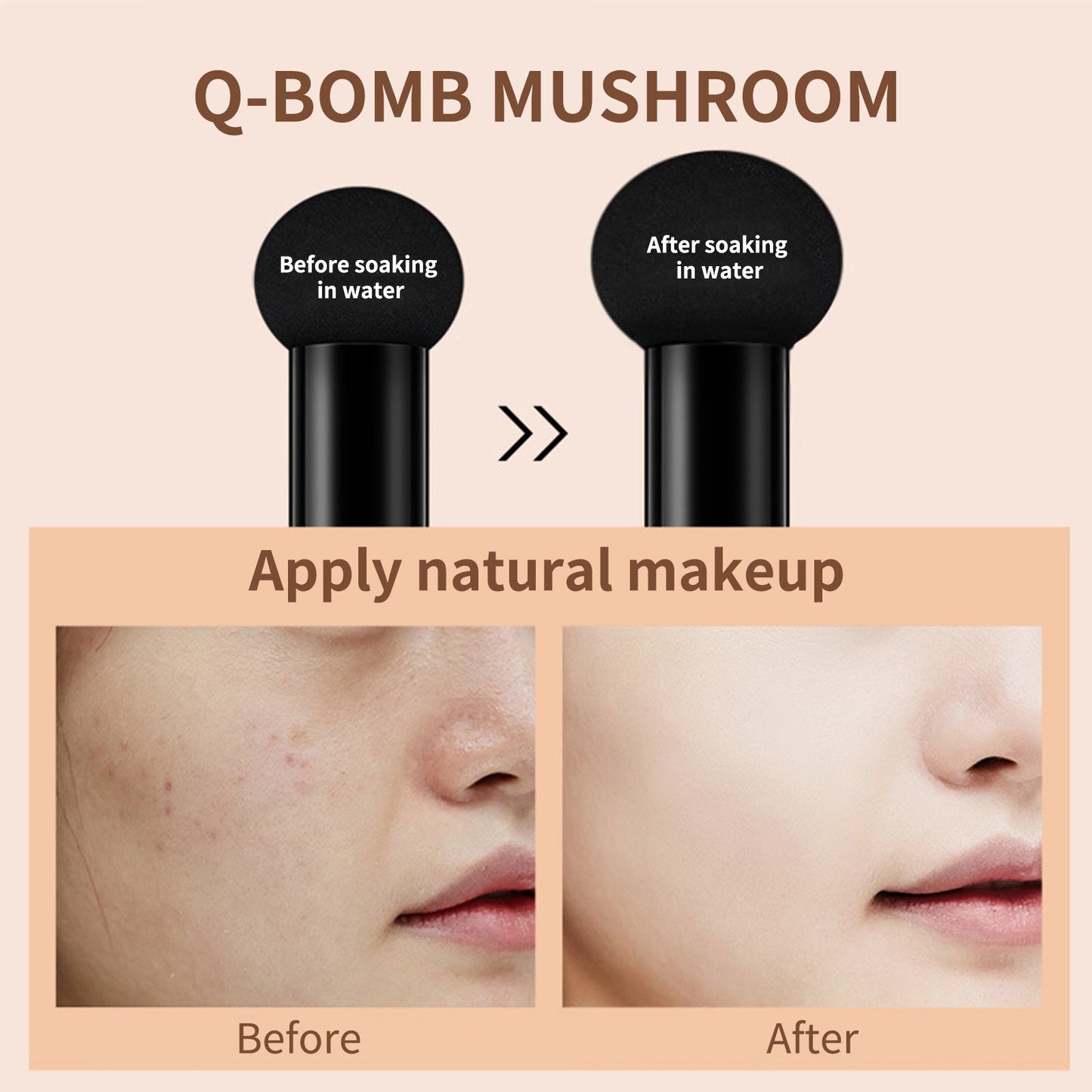 Mushroom Head Air Cushion Concealer - Long Lasting & Moisturizing