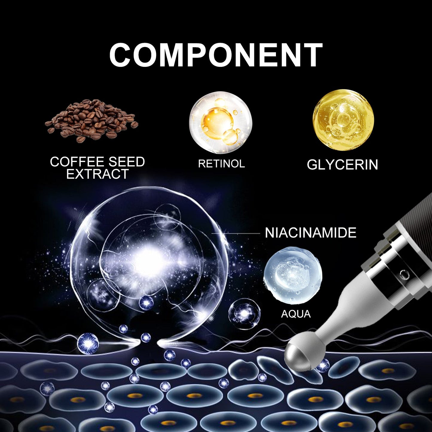 Premium Eye Roller Cream for Brightening and Hydration
