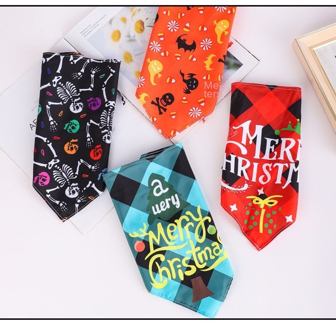 Stylish Pet Bandana for Dogs and Cats - Holiday Collection