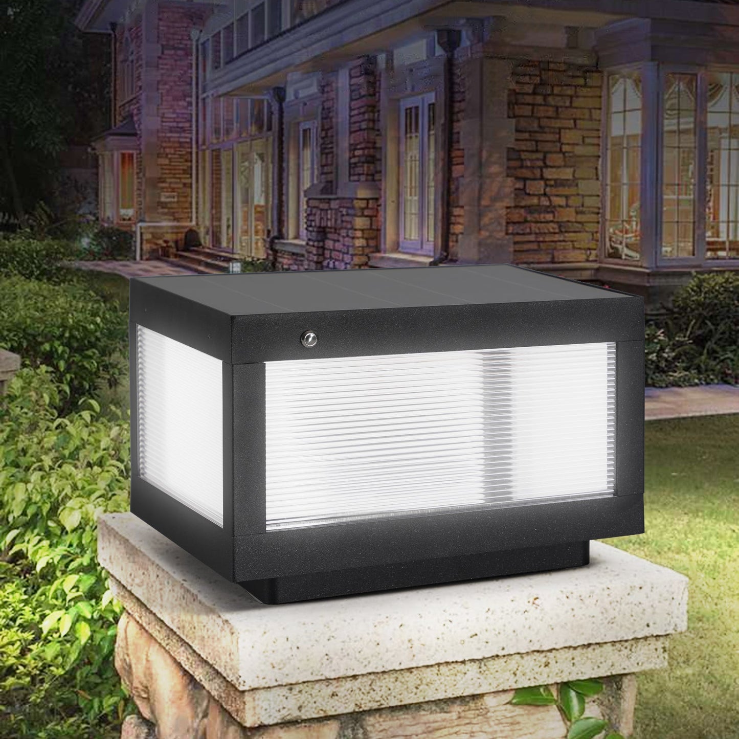 Solar Wall Lamp With Dimmable LED Aluminium - Korvel