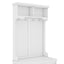 Hall Tree with Storage Shoe Bench for Entryway and Hallway, 4-in-1 Design Coat Racks with 4 Hooks for Living Room, White - Korvel