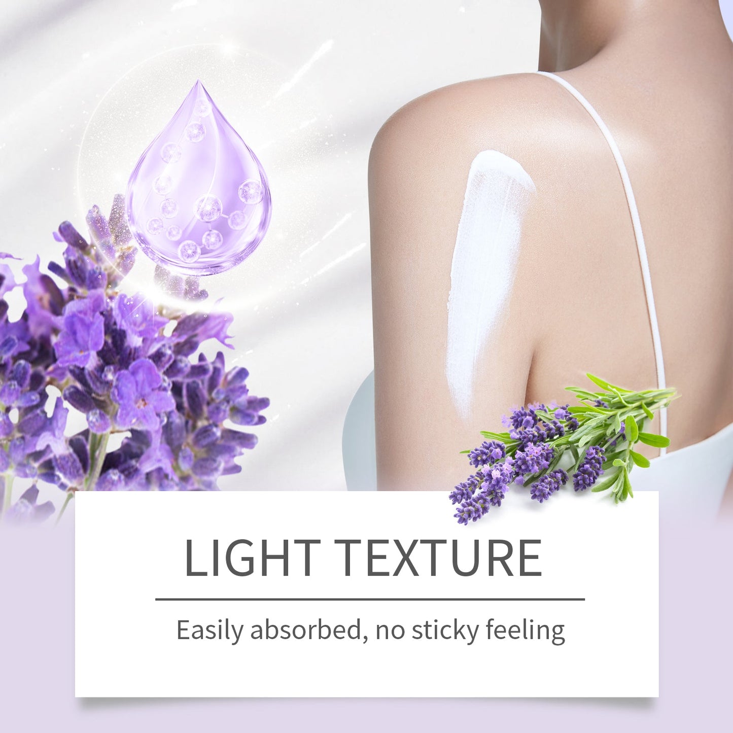 Lavender Body Soothing Fragrance Set Gentle Moisturizing Skin Hydrating Skin Care Set - Korvel