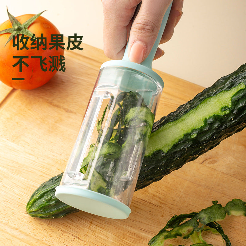 Éplucheur multifonctionnel avec boîte de rangement pour une cuisine sans effort