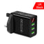 Cargador Rápido 3USB con Pantalla Digital Premium