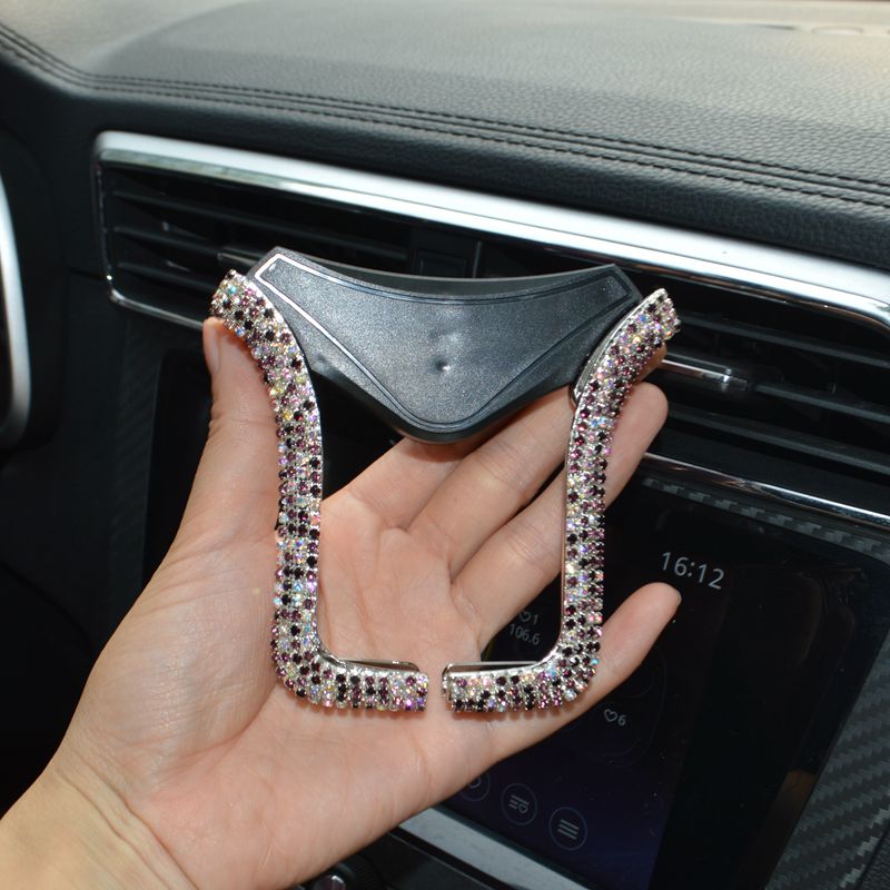Premium Universal Car Phone Holder with Rhinestones