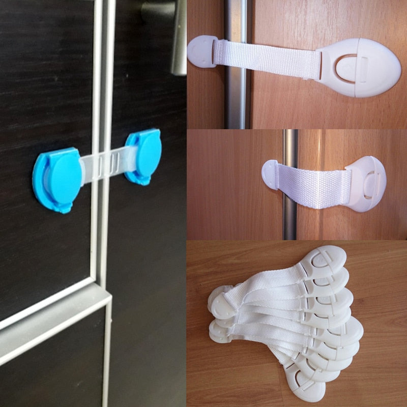 10Pcs/Lot Child Lock Protection Of Children Locking Doors For Children's Safety Kids Safety Plastic Protection Safety Lock - Korvel