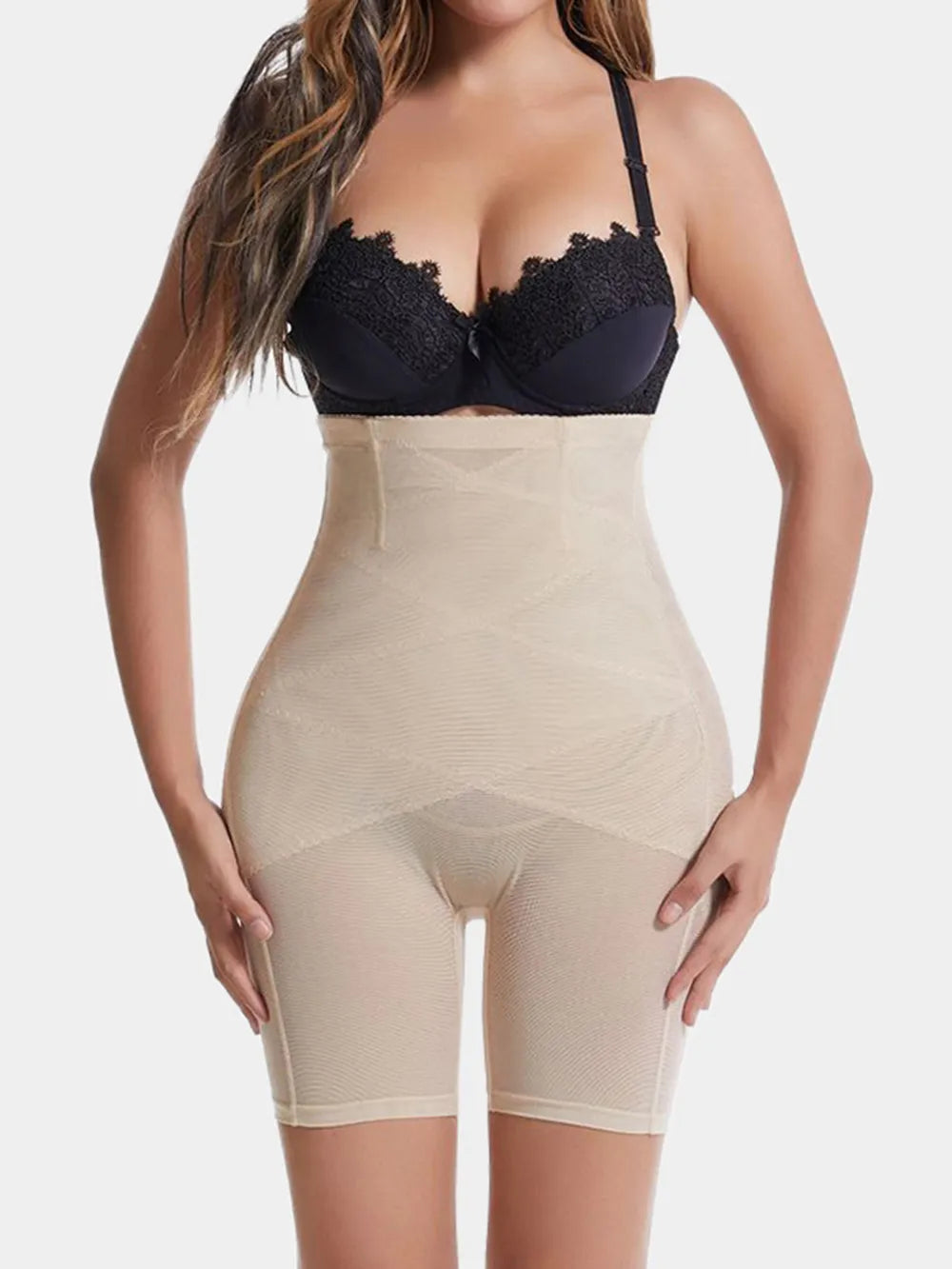 Full Size High Waist Butt Lifting Shaping Shorts - Korvel