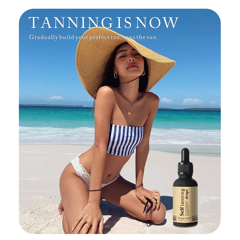 Enjoy Skin Organic Self Tanning serum Wholesale Sunless Tanner Solution serum Home Oils Tan Self Tanner Tanning serum Drops - Korvel