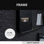 Matte Black Aluminum Frame Bathroom Wall Mirror 24x36