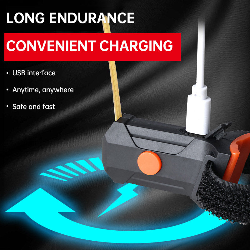LED Bike Tail Light 6 Colors USB Charging Mountain Road Bike Light Portable Riding Equipment Running Water Light - Korvel