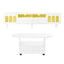 Two sets of ON-TRANS cream style TV stands and coffee tables, suitable for TVs under 80 inches, white - Korvel