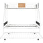 Metal Twin over Full Bunk Bed with Trundle - Korvel