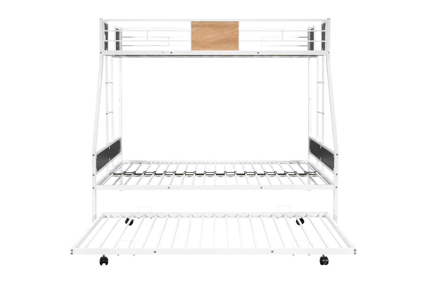 Metal Twin over Full Bunk Bed with Trundle - Korvel