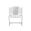 Makeup Vanity Desk With LED Lighted Mirror ,Dressing Table Set With 2 Large Drawers 10 LED Light ,White Color - Korvel