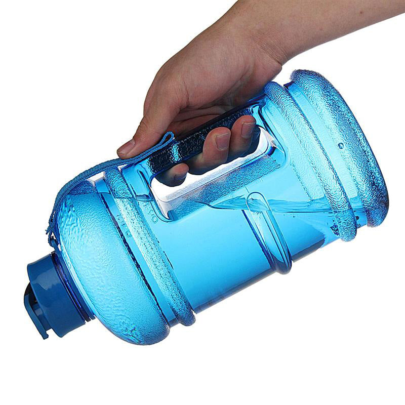 2.2L Gym Large Capacity PETG Sports Bottle Plastic Dumbbell Water Bottle Portable Bucket Cup - Korvel