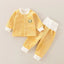 Children's Autumn And Winter Warm Suit Baby Spring And Autumn Plus Fleece Outer Wear Tops Pants Men And Women Baby Two Sets - Korvel