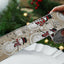 Christmas ribbon imitation linen ribbon decoration bow accessories snowflake Christmas ribbon in stock - Korvel