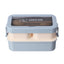 Stylish and simple microwaveable double-layered lunch box for storing lunch boxes - Korvel